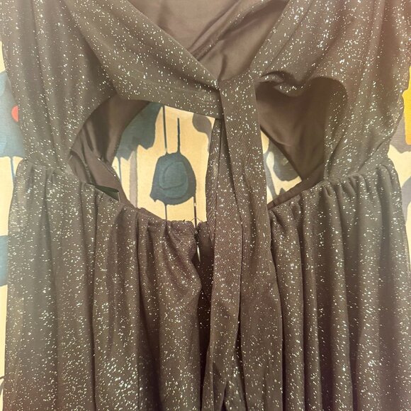 For Love & Lemons “Juni” Maxi Dress – Shimmer Black Strapless NWT ✨ - Picture 15 of 16